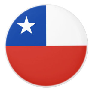 Flagge des Chilen Keramikknauf