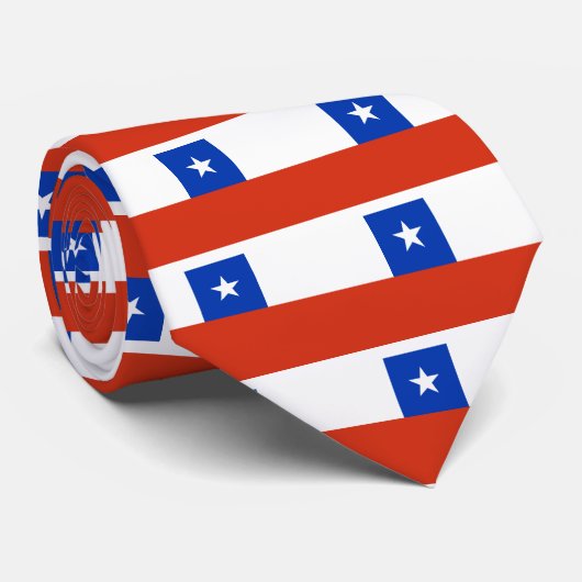 Flagge des Chilen Krawatte (Gerollt)