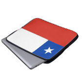 Flagge des Chilen Laptopschutzhülle (Vorne Knopf)