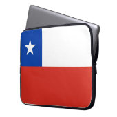 Flagge des Chilen Laptopschutzhülle (Vorderseite Links)