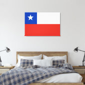 Flagge des Chilen Leinwanddruck (Insitu (Schlafzimmer))