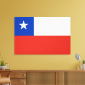 Flagge des Chilen Leinwanddruck (Insitu (Wohnzimmer))