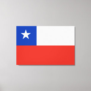 Flagge des Chilen Leinwanddruck