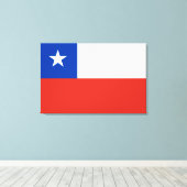 Flagge des Chilen Leinwanddruck (Insitu (Holzboden))
