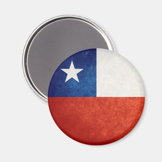 Flagge des Chilen Magnet (Vorderseite/Rückseite)