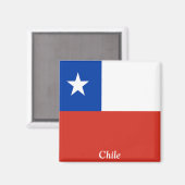 Flagge des Chilen Magnet (Vorderseite/Rückseite)