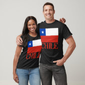 Flagge des Chilen mit den NamensChile-T-Shirts, T-Shirt (Unisex)