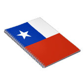 Flagge des Chilen Notizblock (Rechte Seite)