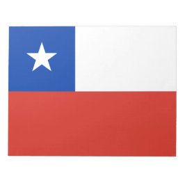 Flagge des Chilen Notizblock