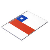 Flagge des Chilen Notizblock (Linke Seite)