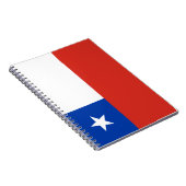 Flagge des Chilen Notizblock (Rechte Seite)