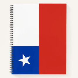 Flagge des Chilen Notizblock