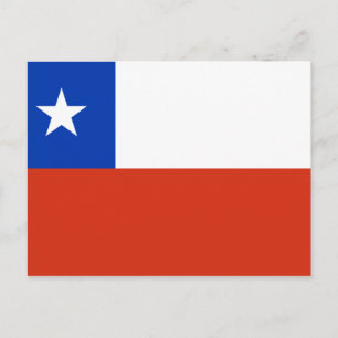 Flagge des Chilen Postkarte
