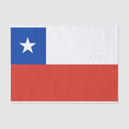 Flagge des Chilen Seidenpapier (Vorderseite)