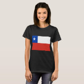 Flagge des Chilen T-Shirt (Vorne ganz)