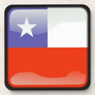 Flagge des Chilen Untersetzer