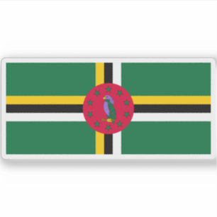 Flagge des Commonwealth Dominica (1990-heute) Aufkleber