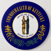 Flagge des Commonwealth Kentucky Bluegrass Button (Vorderseite)