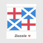 Flagge des Commonwealth of England Aufkleber (Blatt)