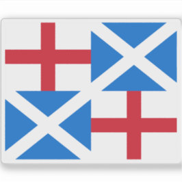 Flagge des Commonwealth of England Aufkleber