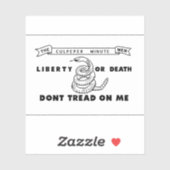 Flagge des Culpeper-Protokolls Aufkleber (Blatt)