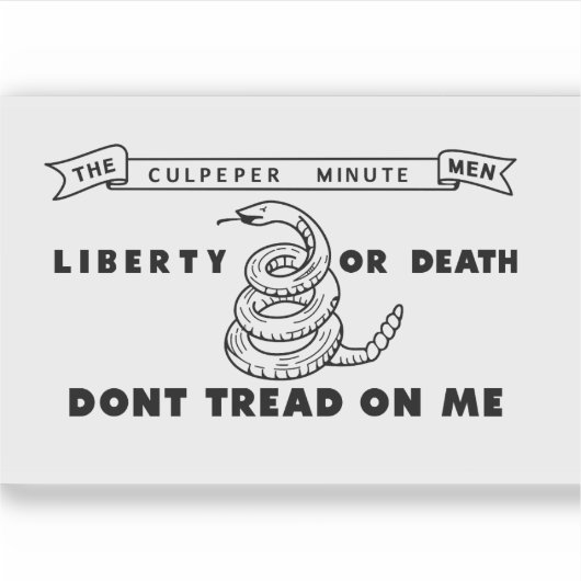 Flagge des Culpeper-Protokolls Aufkleber (Vorderseite)