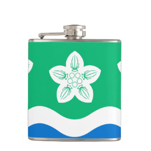 Flagge des Cumberland Hip Flask Flachmann
