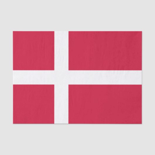 Flagge des dänischen Gewebepapiers Seidenpapier (Vorderseite)