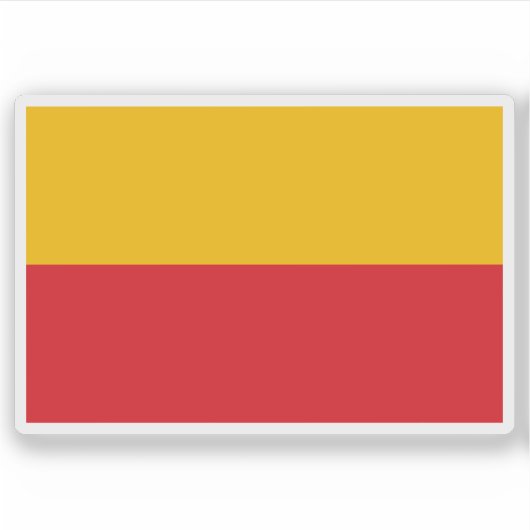 Flagge des Departements Lambayeque, Peru Aufkleber (Vorderseite)