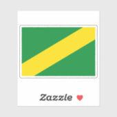 Flagge des Departements Madre de Dios, Peru Aufkleber (Blatt)