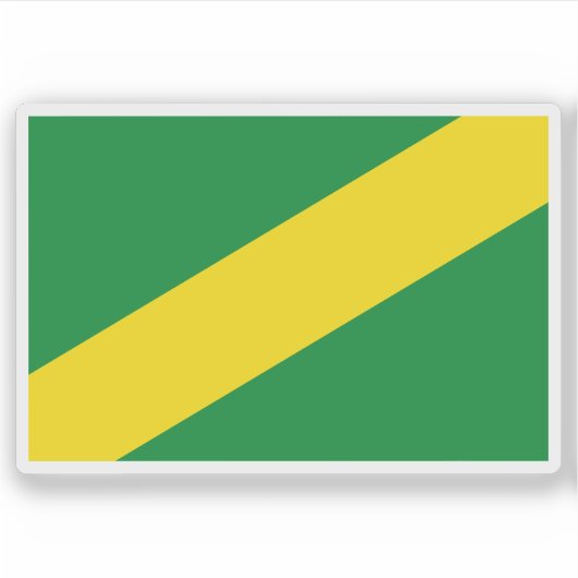 Flagge des Departements Madre de Dios, Peru Aufkleber (Vorderseite)