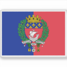 Flagge des Departements Paris, Frankreich