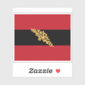 Flagge des Deutschen Bundes (1815-48 & 1850-66) Aufkleber (Blatt)