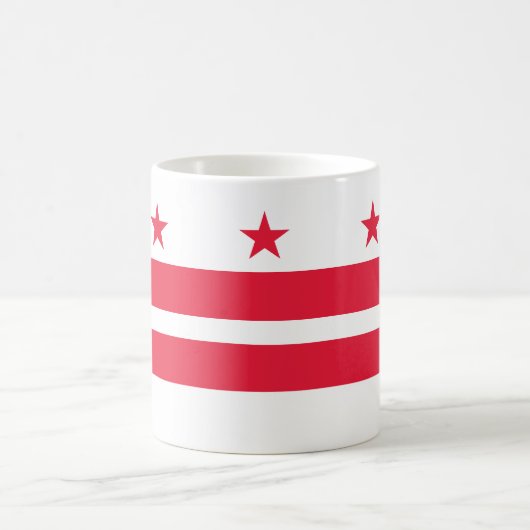 Flagge des District of Columbia Kaffeetasse (Mittel)