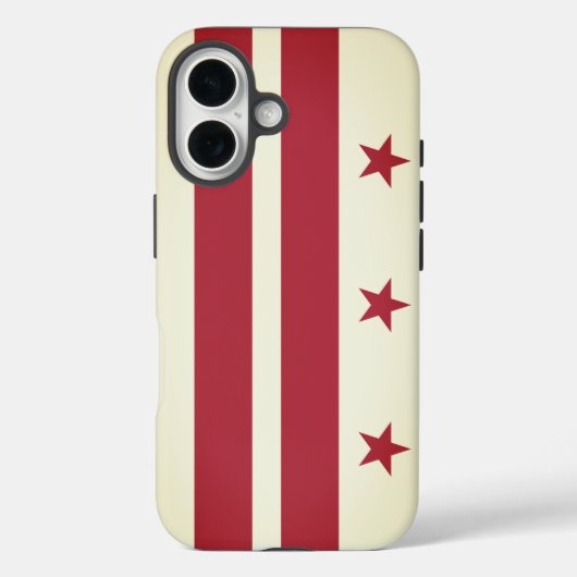 Flagge des Distrikts Columbia Case-Mate iPhone Hülle (Rückseite)