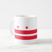 Flagge des Distrikts Columbia (USA) Kaffeetasse (Vorderseite Links)