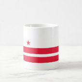 Flagge des Distrikts Columbia (USA) Kaffeetasse (Mittel)