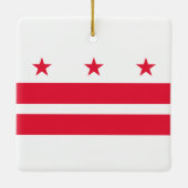 Flagge des Distrikts Columbia (USA) Keramikornament (Rückseite)