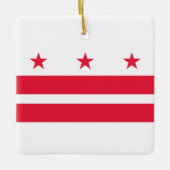 Flagge des Distrikts Columbia (USA) Keramikornament (Vorderseite)