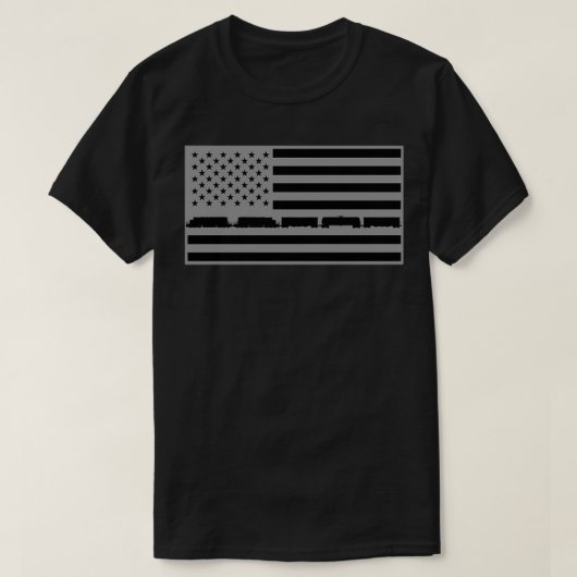 Flagge des Eisenbahnfahrers T-Shirt (Design vorne)