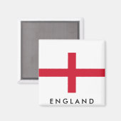 Flagge des englischen Magnet (Vorderseite/Rückseite)