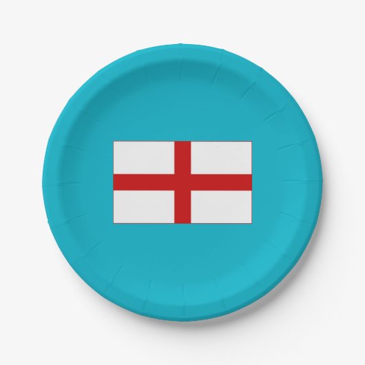 Flagge des englischen Papiers Teller (Vorderseite)
