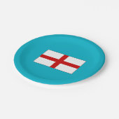 Flagge des englischen Papiers Teller (Schrägansicht)