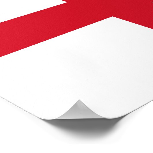 Flagge des englischen Posters Poster (Ecke)