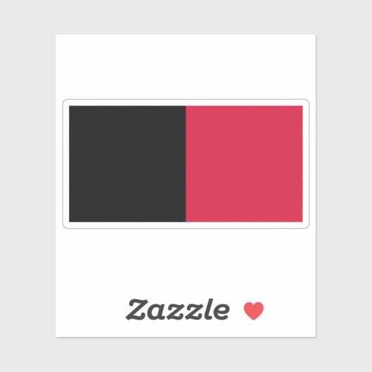 Flagge des Ersten Reiches Haitis (1804-1806) Aufkleber (Blatt)