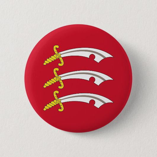 Flagge des Essex-Buttons Button (Vorderseite)