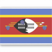 Flagge des Eswatini-Aufklebers Aufkleber (Vorderseite)
