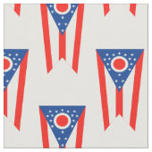 Flagge des Flaggenstaates Ohio Stoff (Nahaufnahme)