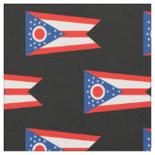 Flagge des Flaggenstaates Ohio Stoff (Nahaufnahme)