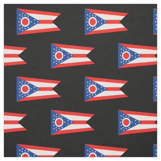 Flagge des Flaggenstaates Ohio Stoff (Muster)